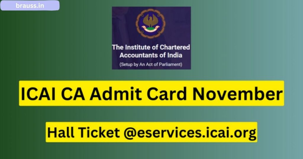 ICAI CA Admit Card