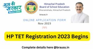 HP TET Registration 2023 Begins @ hpbose.org - Details here